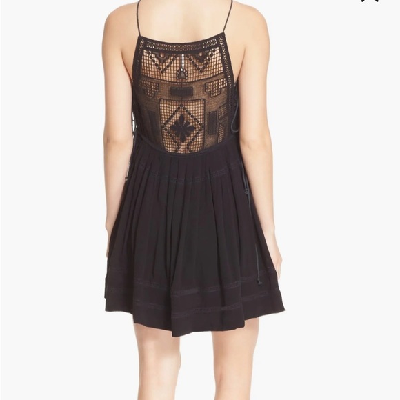 Free People Black Pleated Backless Sundress - Picture 3 of 8